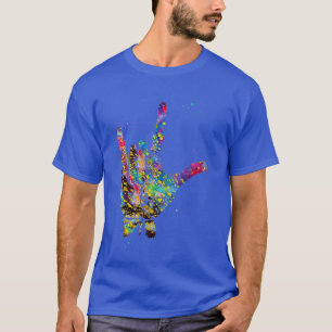 I Liebe, dass Sie Handdruckausdruck T-Shirt