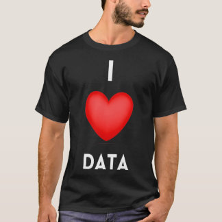 I Liebe Data Science Coding-Programmierer T-Shirt