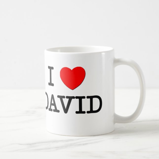 I Liebe David Kaffeetasse (Rechts)