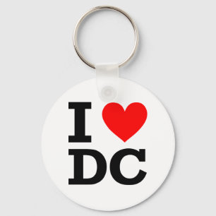 I Liebe DC-Entwurf Schlüsselanhänger