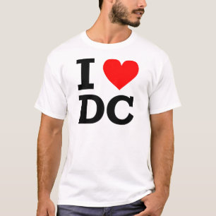 I Liebe DC-Entwurf T-Shirt