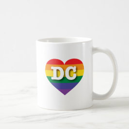 I Liebe DC Regenbogenherz Kaffeetasse