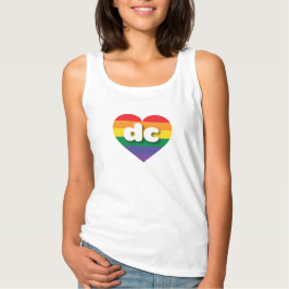 I Liebe DC Regenbogenherz Tank Top