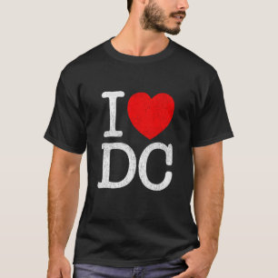 I Liebe DC Souvenir Washington Distressed I Heart T-Shirt