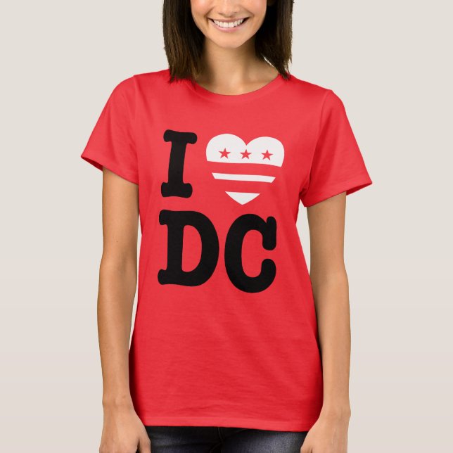 I LIEBE DC T-Shirt (Vorderseite)