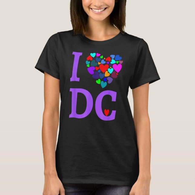 I Liebe DC T Shirt Heart Design Washington D.C. Sh (Vorderseite)