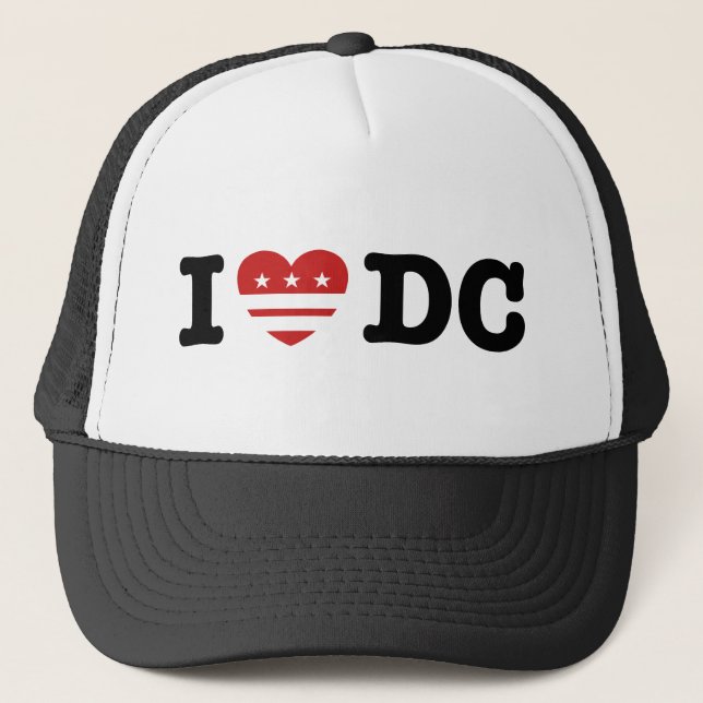 I LIEBE DC TRUCKERKAPPE (Vorderseite)