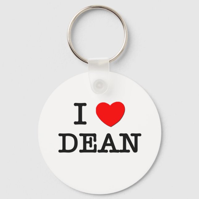 I Liebe Dean Schlüsselanhänger (Vorderseite)