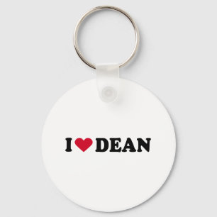 I LIEBE DEAN SCHLÜSSELANHÄNGER