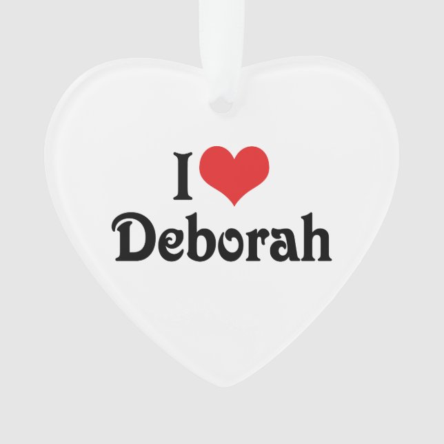 I Liebe Deborah Ornament (Vorderseite)