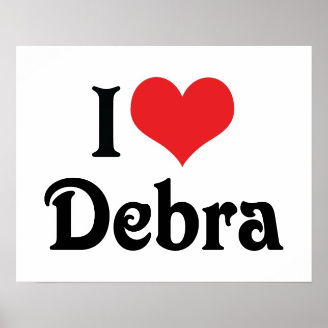 I Liebe Debra Poster (Vorne)