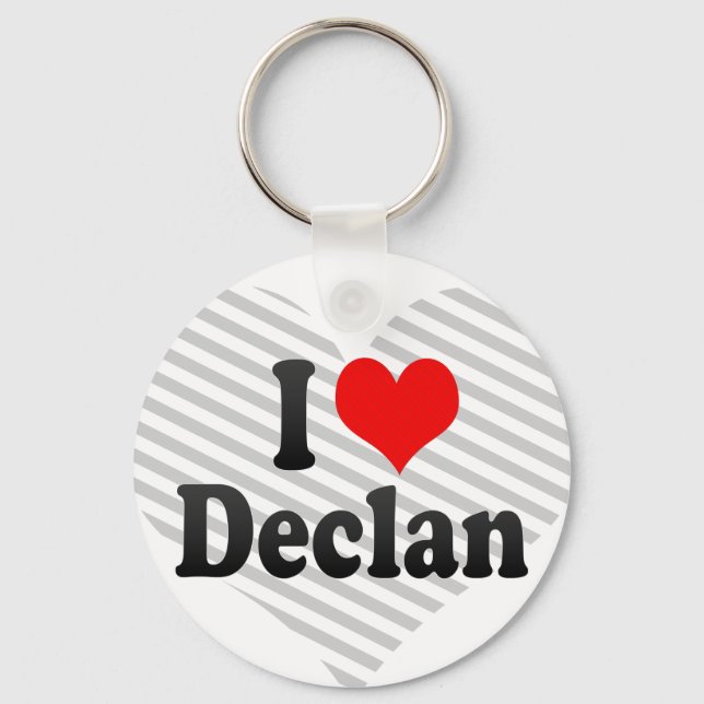 I Liebe Declan Schlüsselanhänger (Vorderseite)