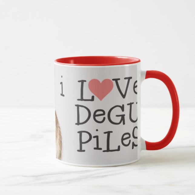 I Liebe Degu Stapel Tasse (Rechts)