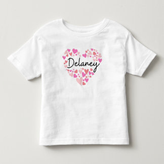 I Liebe Delaney - Herz für Delaney Kleinkind T-shirt