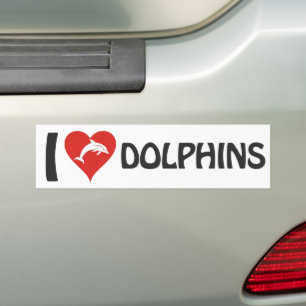 I Liebe Delphine Autoaufkleber