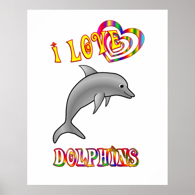 I Liebe Delphine Poster (Vorne)