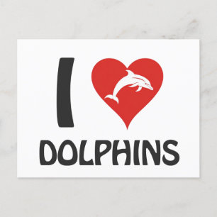 I Liebe Delphine Postkarte