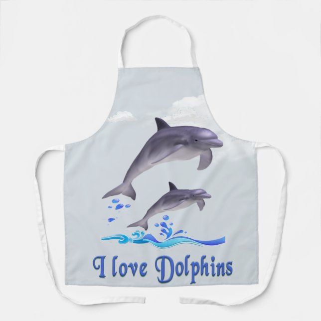 I Liebe Delphine Schürze (Vorderseite)