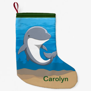 I Liebe-Delphineniedlicher Bottlenose Kleiner Weihnachtsstrumpf
