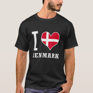 I Liebe Denmark Jeg Elsker Danmark T-Shirt