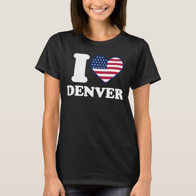 I Liebe Denver I heart Denver T-Shirt (Vorderseite)