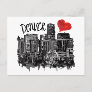 I Liebe Denver Postkarte