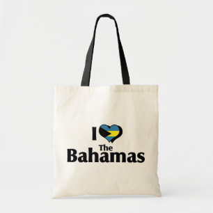 I. Liebe der Bahamas-Flagge Tragetasche