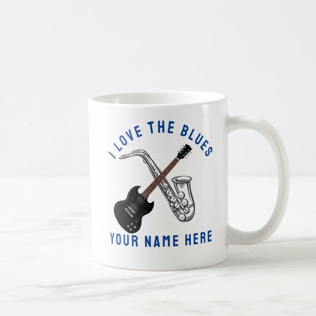 I Liebe der Blues Kaffeetasse (Rechts)