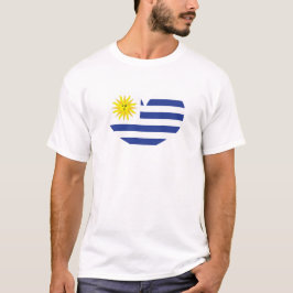 I Liebe der Flagge Uruguays T-Shirt