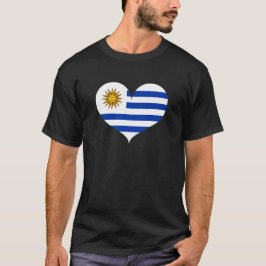 I Liebe der Flagge Uruguays T-Shirt