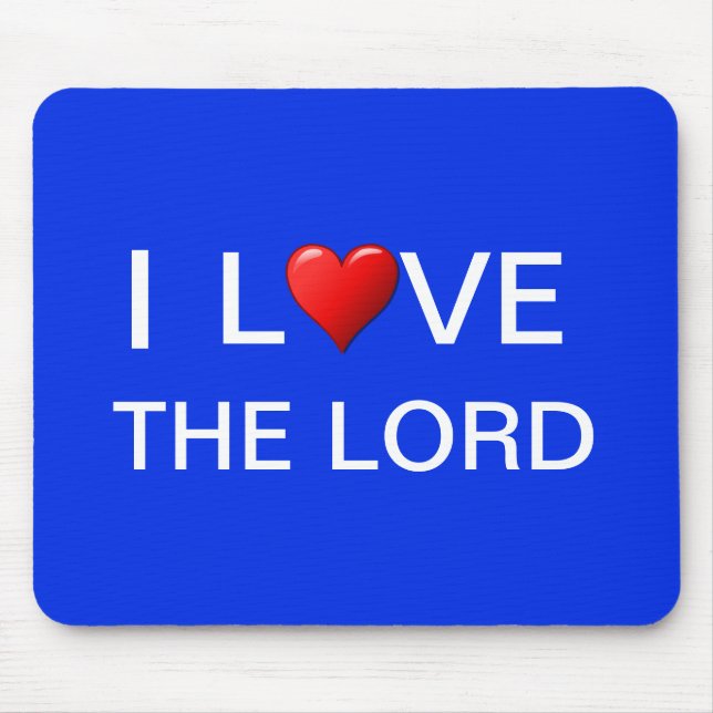 I LIEBE DER HERR MOUSEPAD (Vorne)