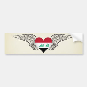 I Liebe der Irak - Flügel Autoaufkleber