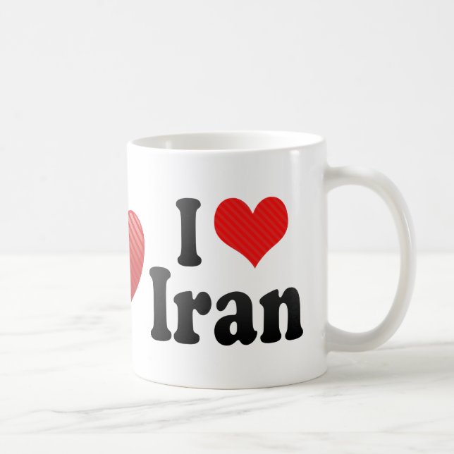 I Liebe der Iran Kaffeetasse (Rechts)
