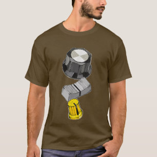 I Liebe der Knopf, der DJ Mixer + Hardware Music E T-Shirt