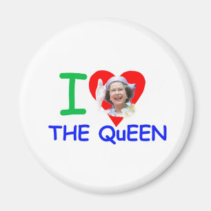 I Liebe der Königin - Königin Elisabeth II Magnet