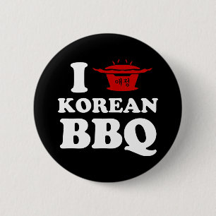 I Liebe der koreanischen GRILLEN (고 기 이) Button