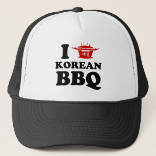 I Liebe der koreanischen GRILLEN (고 기 이) Truckerkappe