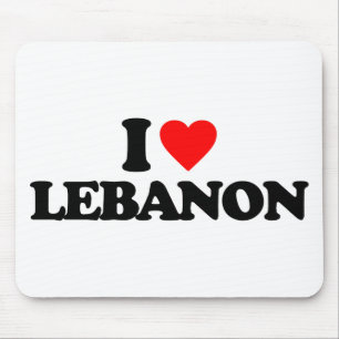 I LIEBE DER LIBANON MOUSEPAD