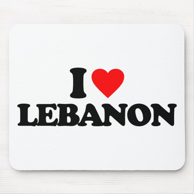 I LIEBE DER LIBANON MOUSEPAD (Vorne)