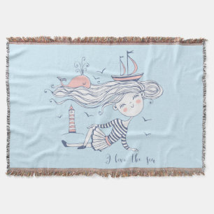 I Liebe der Meeres-Whimsikum-Nautik Decke