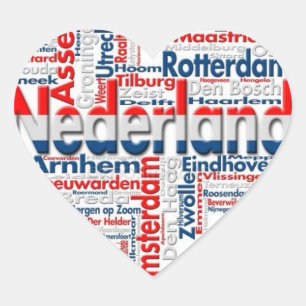 "I Liebe der Niederlande" Herz-Aufkleber