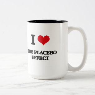 I Liebe der Placebo-Effekt Zweifarbige Tasse