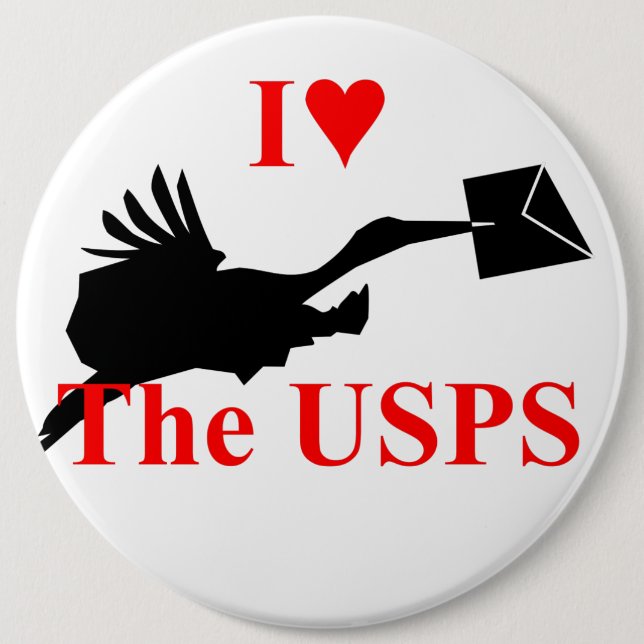 I Liebe der Schaltfläche Postamt Button (Vorderseite)