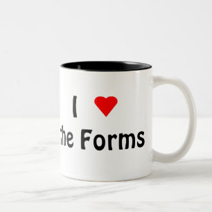 I Liebe der Schwarzen 2-Tönigen Tasse Formulare (