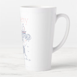 I Liebe der See Whimsical Nautical Personalisiert Milchtasse