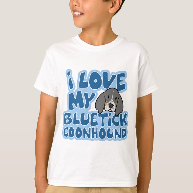 I Liebe der T - Shirt mein Bluetick (Vorderseite)