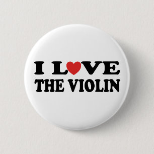 I Liebe der Violinen-Knopf Button