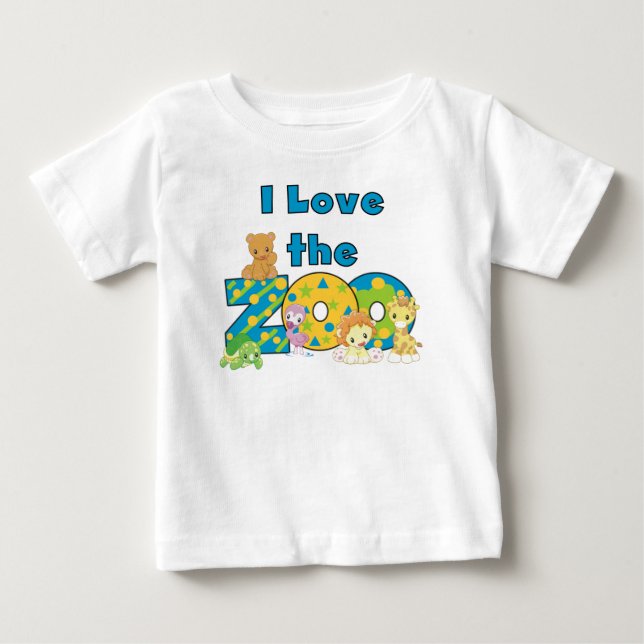 I Liebe der Zoo Baby T-shirt (Vorderseite)