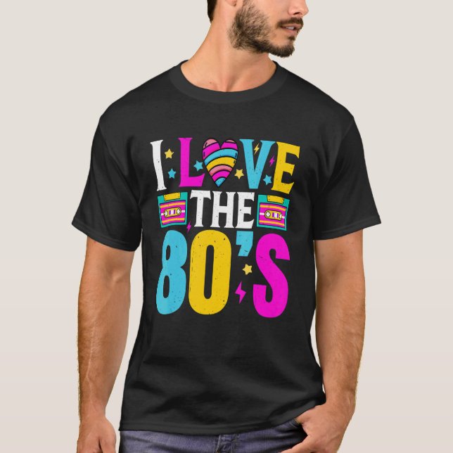 I. Liebe des 80er Classic Costume Geboren 1980 T-Shirt (Vorderseite)