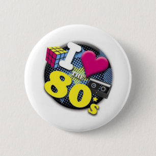 I Liebe des 80ers Button